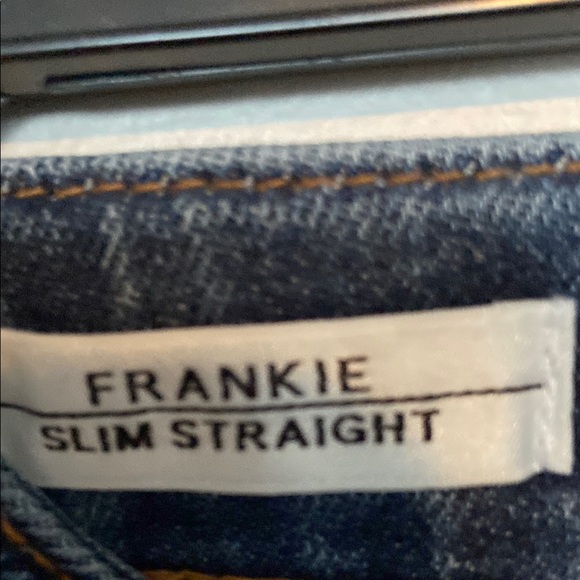 Vigoss Women's Straight Leg Jeans - Dark Blue - Picture 3 of 6